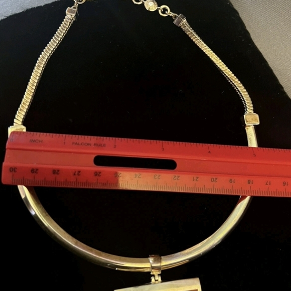 Vtg. HENRI BENDEL Stunning Pendant Choker Becklace Runway Estate - Picture 5 of 13